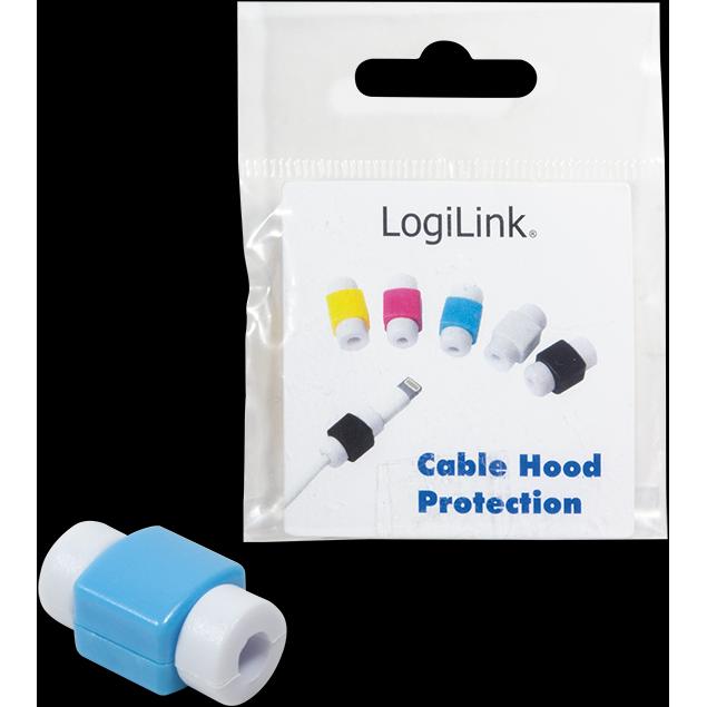 Thumbnail - LogiLink Knickschutz für USB-Kabel (Kabelführungen), Kabel Zubehör, Blau