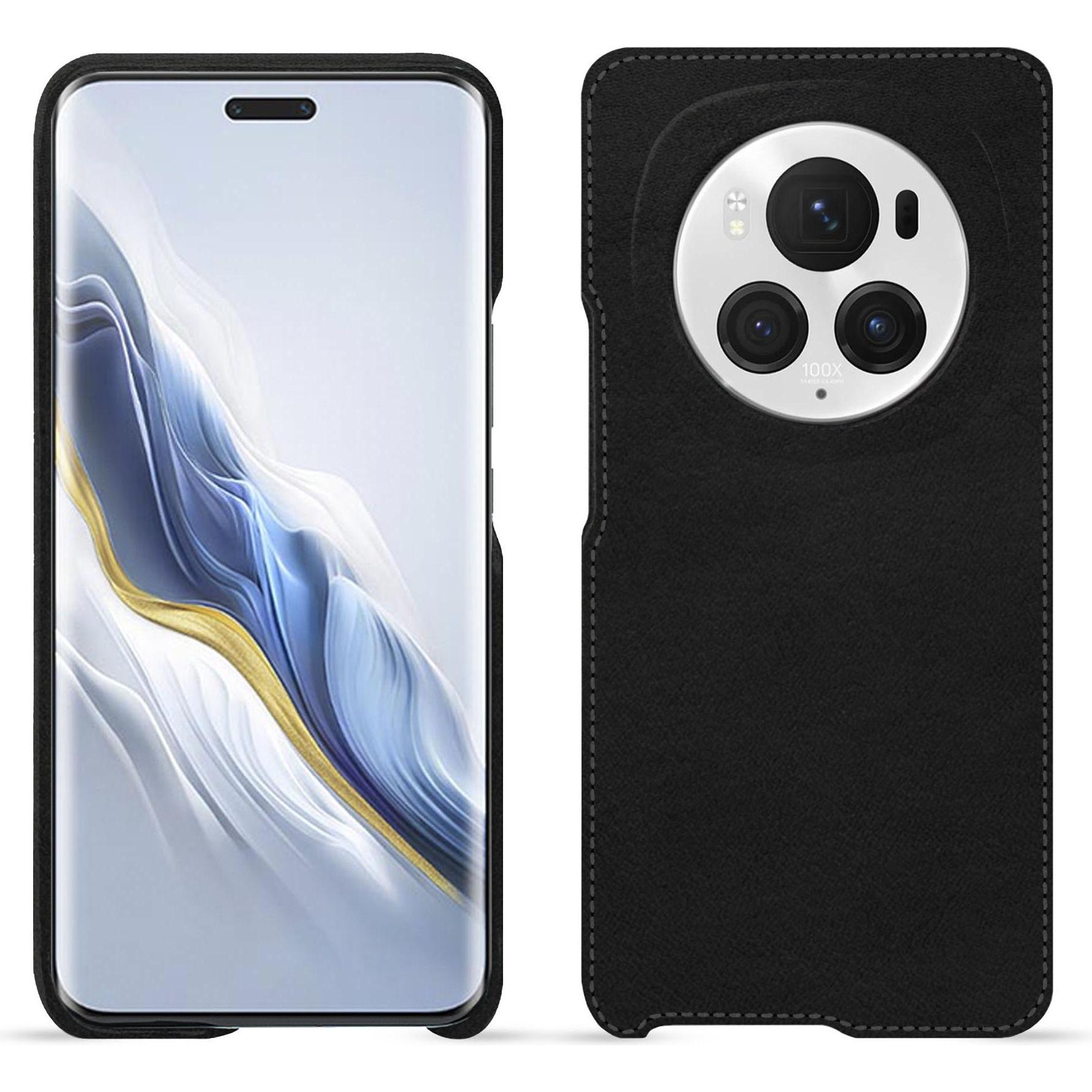 Thumbnail - Noreve Lederschutzhülle (Honor Magic6 Pro), Smartphone Hülle, Schwarz