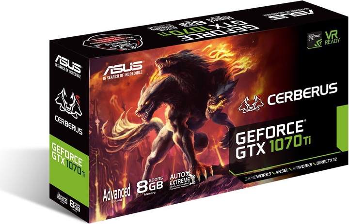Actual product image ASUS GeForce CERBERUS GTX 1070TI A8G (8 GB)