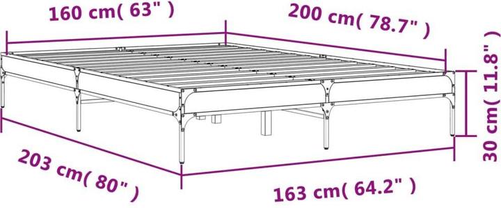 Image du produit vidaXL Bettgestell (160 x 200 cm)