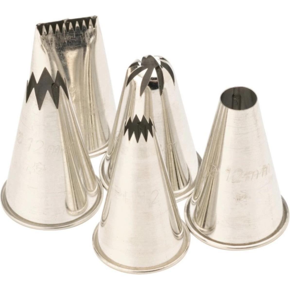 Piazza Set di ugelli di iniezione 5 misure 0,8cm 1,2cm e 1,4cm, Sac à poche