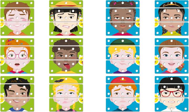 Image du produit Quercetti Puzzle : deviner des visages (12 pièces)