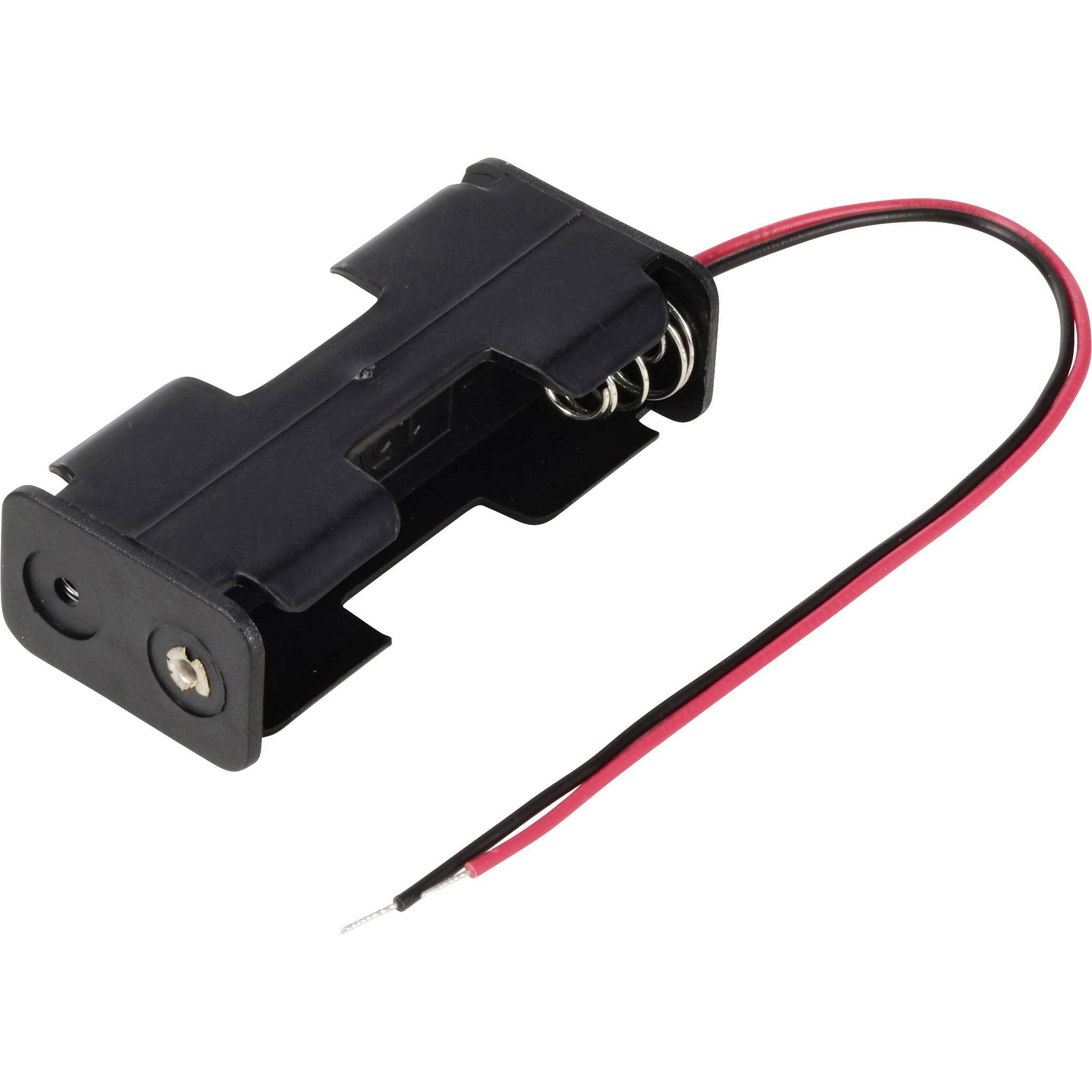 Tru Components TC-13220504 Batteriehalter 2x Mignon (AA) Kabel (L x B x H) 57 mm, Accessori pile + batterie