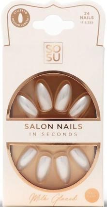 Immagine prodotto Sosu Cosmetici - Unghie artificiali Latte (unghie da salone) 24 pezzi
