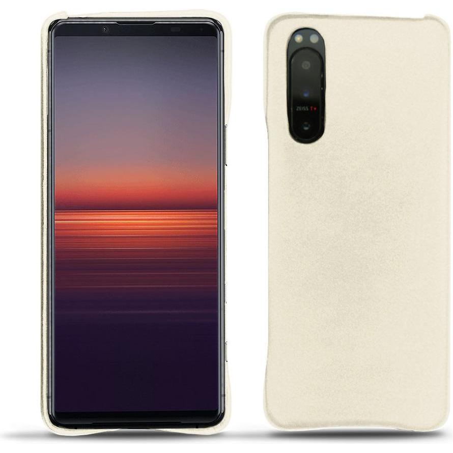 Noreve Lederschutzhülle (Sony Xperia 5 II), Smartphone Hülle, Weiss