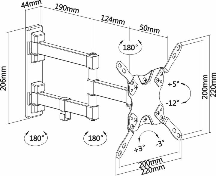 Produktbild Aisens WT42TSLE-011 (Wand, 42", 20 kg)