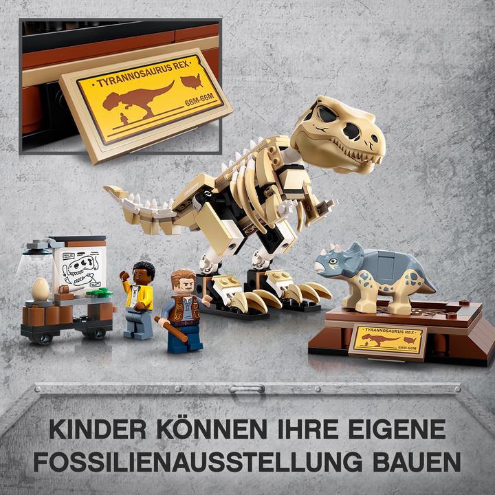 Productafbeelding LEGO T. Rex skelet in de fossielen tentoonstelling (76940, LEGO Jurassic World)