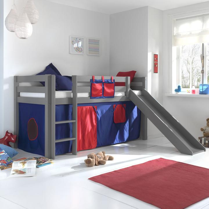 Produktbild Vipack Halbhohes Bett Domino mit Rutsche (90 x 200 cm)