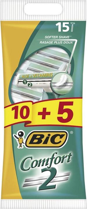 Actual product image Bic Disposable razor Comfort2 15 pcs.