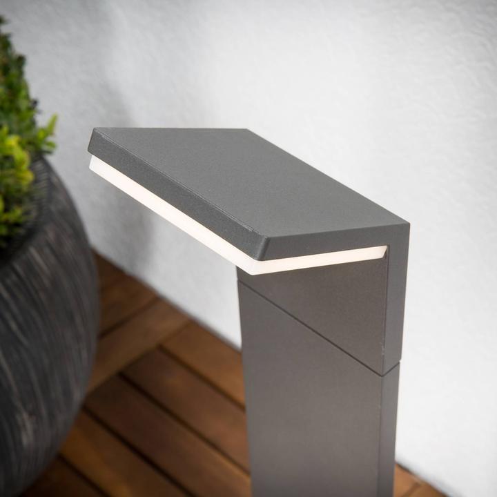 Actual product image Lucande Nevio outdoor garden light Graphite (IP54)