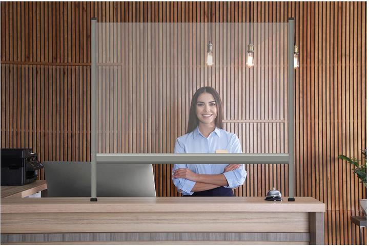 Actual product image Franken Spit shield transparent 100,0 x 65,0 cm (100 x 65 cm)