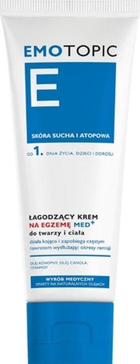 Emotopic Med+ Soothing Cream For Face And Body For Eczema, 75 Ml (Körpercreme, 75 ml)