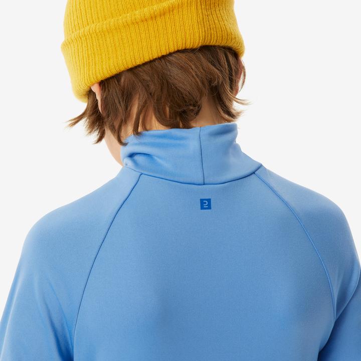 Actual product image Wedze Ski underwear functional shirt children high collar - BL 500 blue (116)