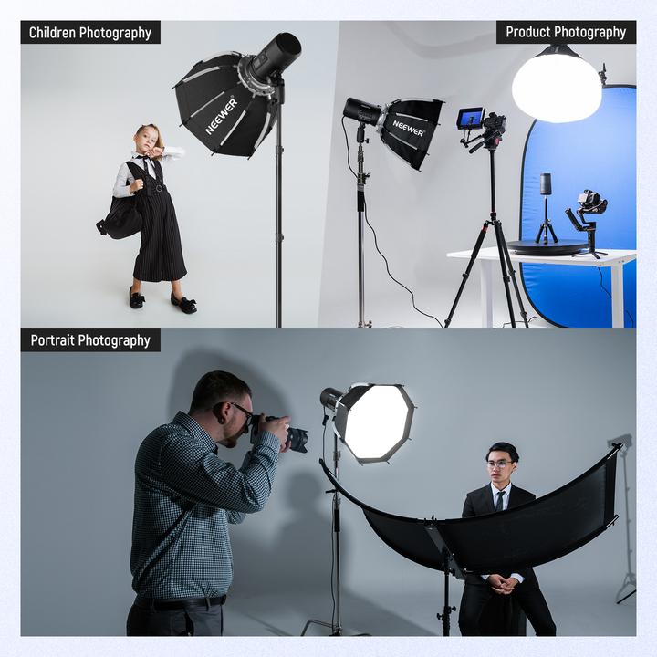 Produktbild Neewer 45cm 8 Ribs Quick Release Softbox With Honeycomb Grid (45 cm)