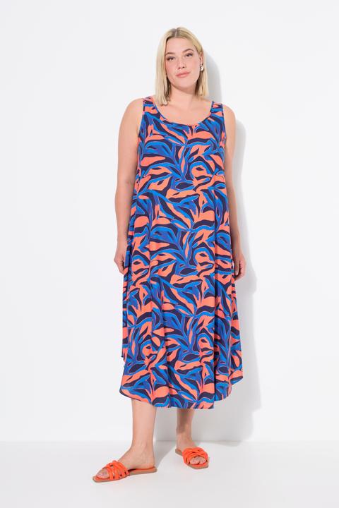 Produktbild Ulla Popken Kleid, Korallenmuster, Rundhals, ärmellos (50, 52)
