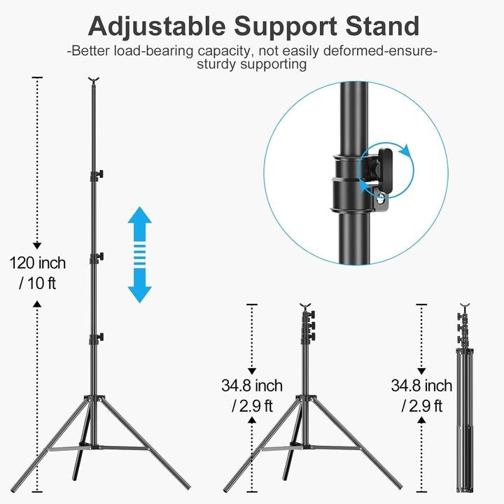 Produktbild Emart Foto Hintergrund Ständer Kit (360 cm, 300 cm)