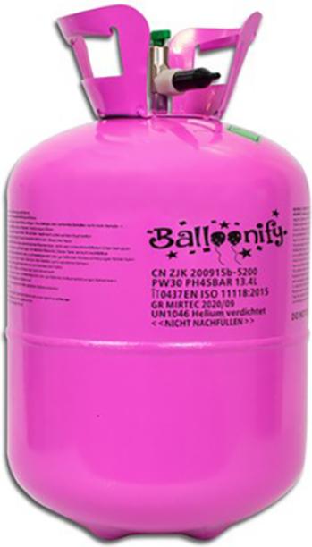 Actual product image Magni Disposable helium bottle (approx. 50 balloons)