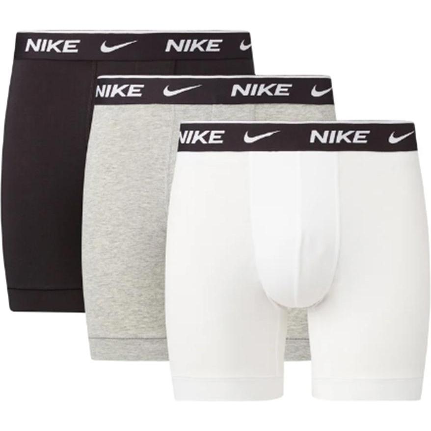 Nike, Herren, Unterhosen, Boxer Brief 3er Pack Boxershort, Weiss, (M, 3er Pack)