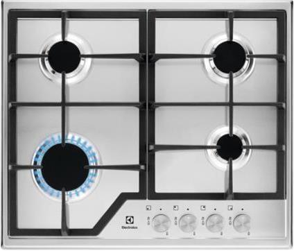 Image du produit Electrolux EGS6426SX Table de cuisson en acier inoxydable Intégrée Table de cuisson à gaz 4 zone(s)