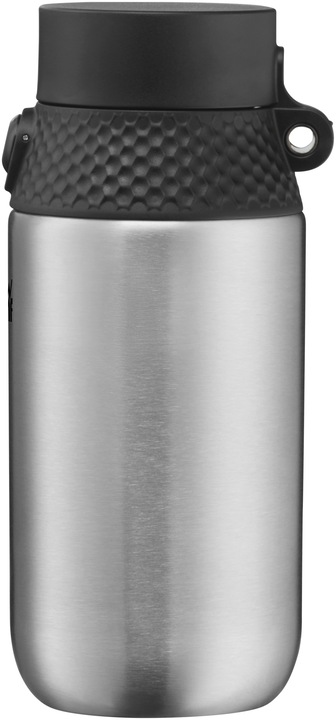 Actual product image WMF Drinking bottle Cromargan 0.5 l, Black Silver (0.50 l)