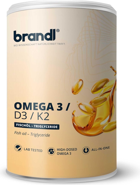 Produktbild Brandl-Nutrition Omega 3 + D3 K2 (1 Stück, Kapseln, 180 g)