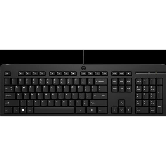 HP 125 Wired Keyboard NRL (US, Kabelgebunden), Tastatur