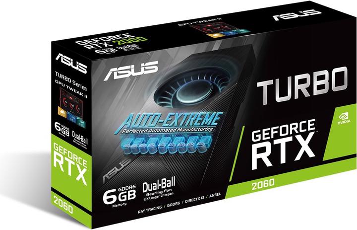 Actual product image ASUS GeForce TURBO RTX 2060 6G (6 GB)