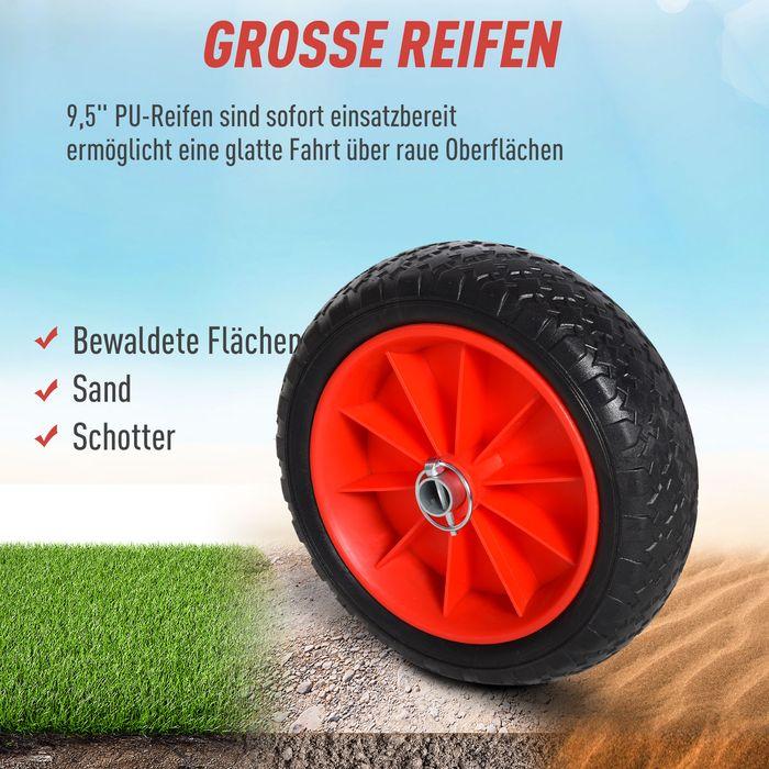 Immagine prodotto Swisshandel24 Carrello per canoa in alluminio Carrello per kayak Carrello per surf pieghevole con cinghia Ruote