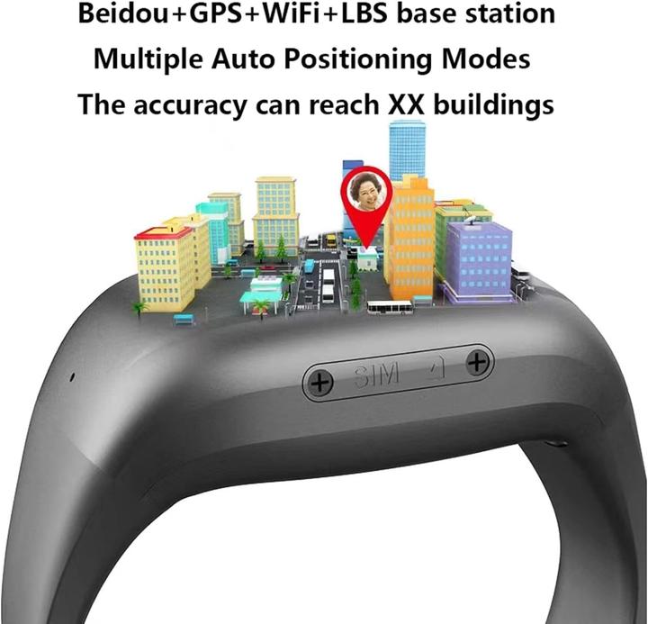 Actual product image Quyueda Senior SOS GPS Tracker with Voice Calls, Activity Monitoring, and Safety Alerts