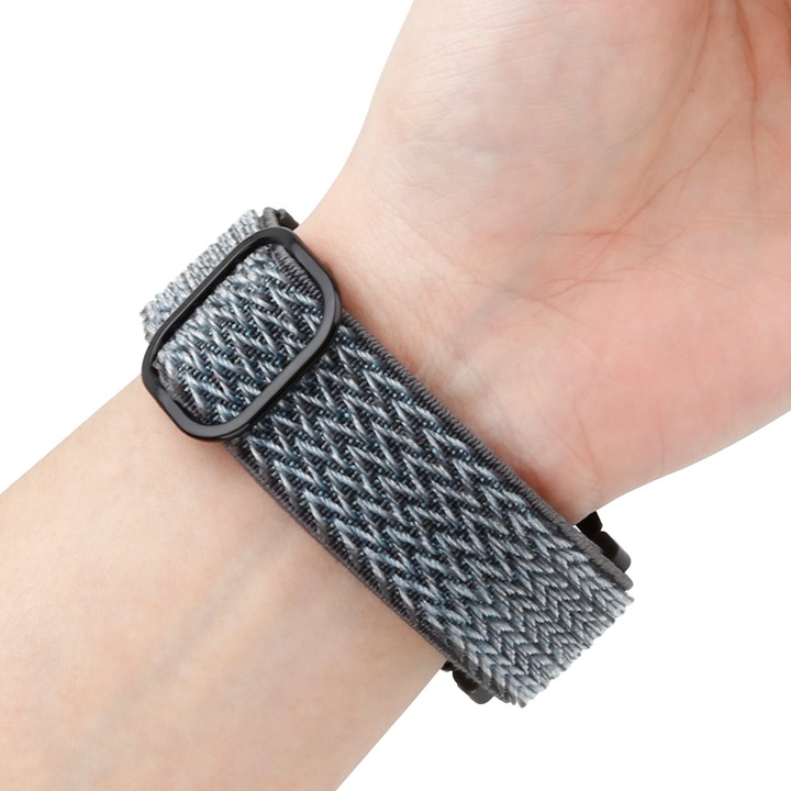 Actual product image Cadorabo Wristband for Samsung Galaxy Gear (22 mm, Nylon, Ticwatch Pro)
