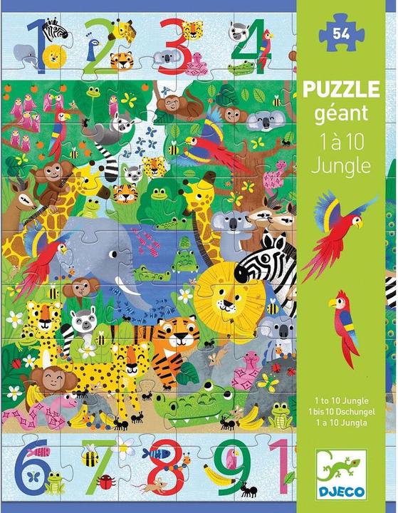 Produktbild Djeco Puzzle bis Dschungel (54 Teile)