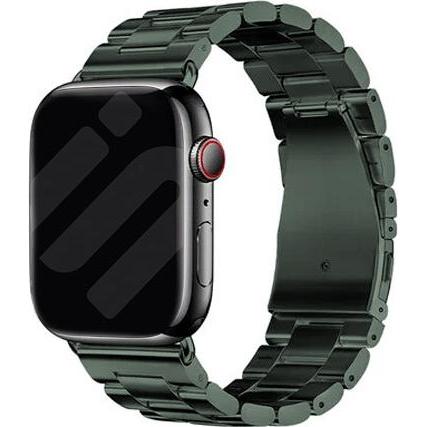 Strap-it Stahlarmband (Edelstahl, Apple Watch), Uhrenarmband, Grün