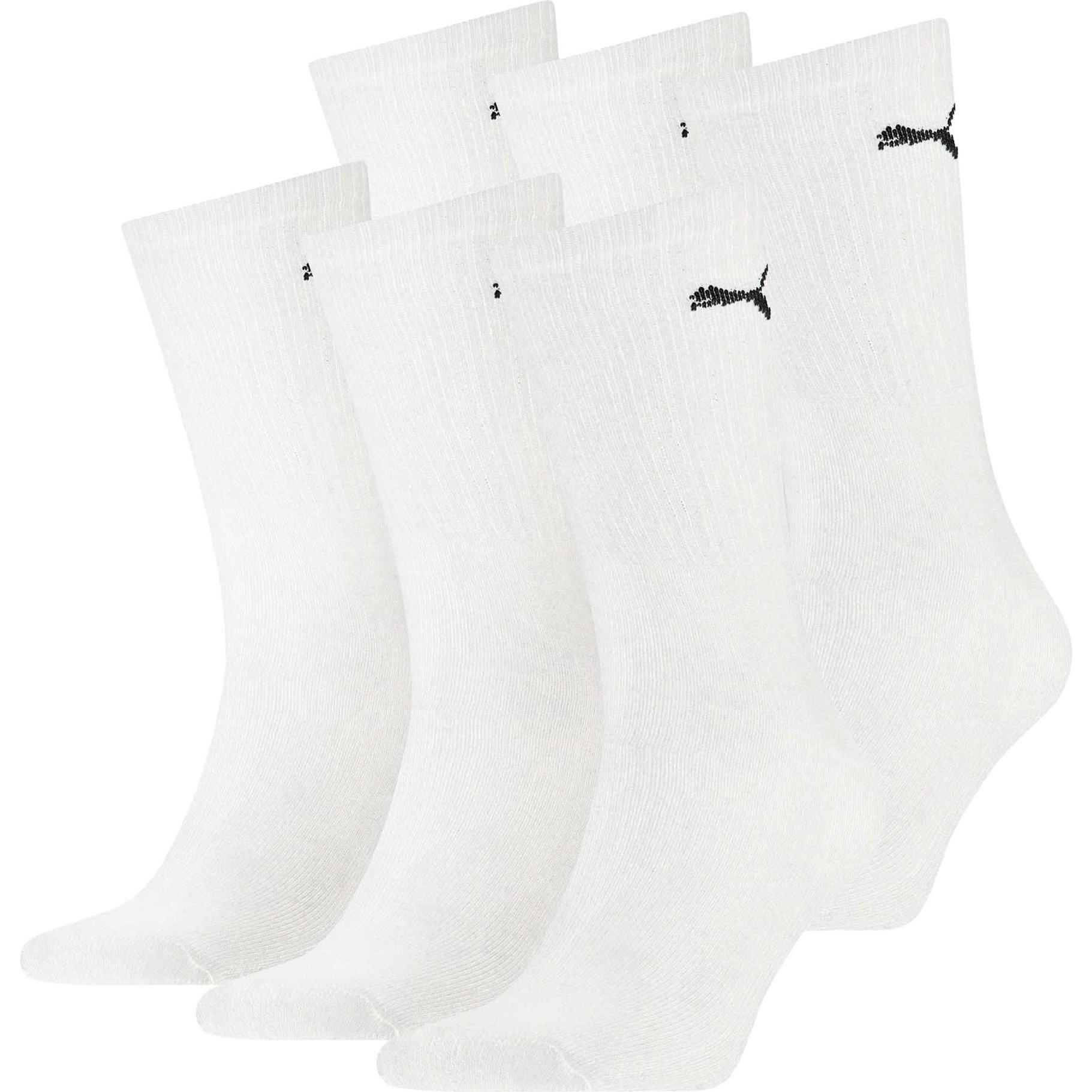 Puma, Herren, Socken, Socken Sportlich Stretch, Weiss, (6er Pack, 35 - 38)