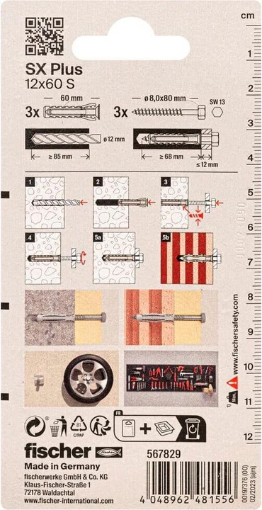 Produktbild Fischer Spreizdübel SX (3 Stk.)