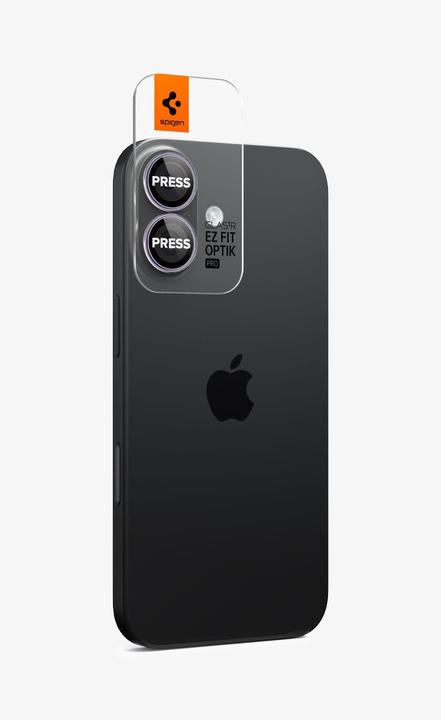 Immagine prodotto Spigen Glass tR EZ Fit Optik Pro 2 Pack (2 Pezzo/i, Apple iPhone 16 Plus, Apple iPhone 17, Apple iPhone 16)