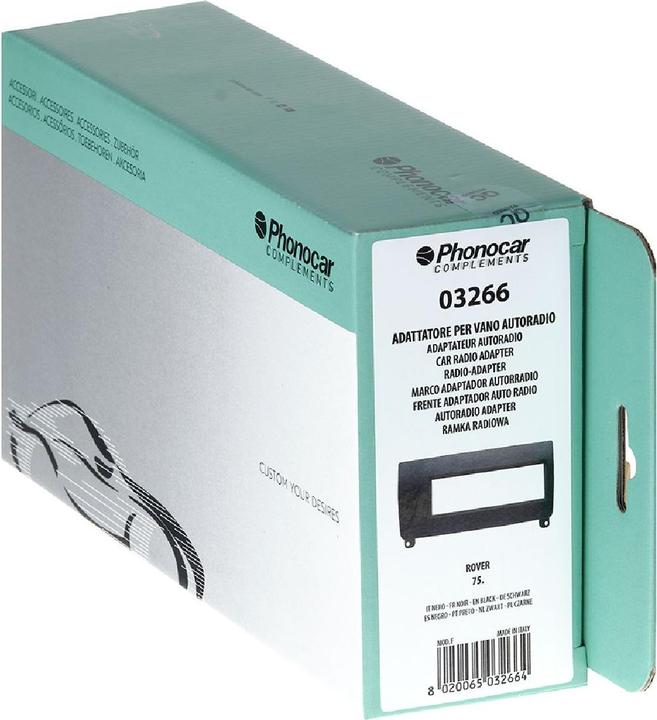 Actual product image Phonocar Radio panel black Rover
