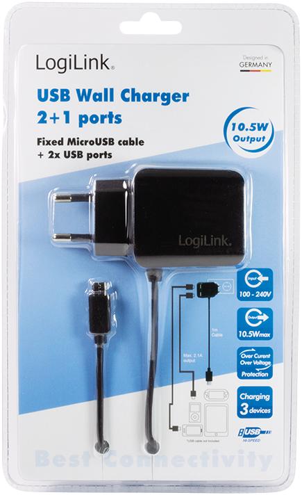 Productafbeelding LogiLink USB-aansluiting adapter (10.50 W)