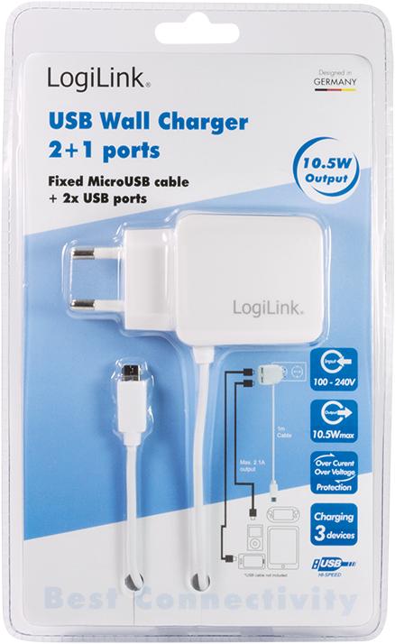 Productafbeelding LogiLink USB-aansluiting adapter (10.50 W)