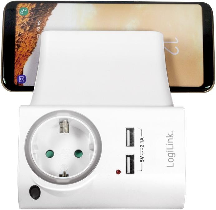Actual product image LogiLink USB socket adapter