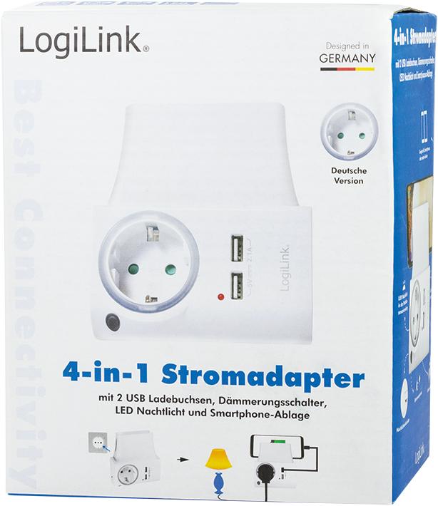 Actual product image LogiLink USB socket adapter