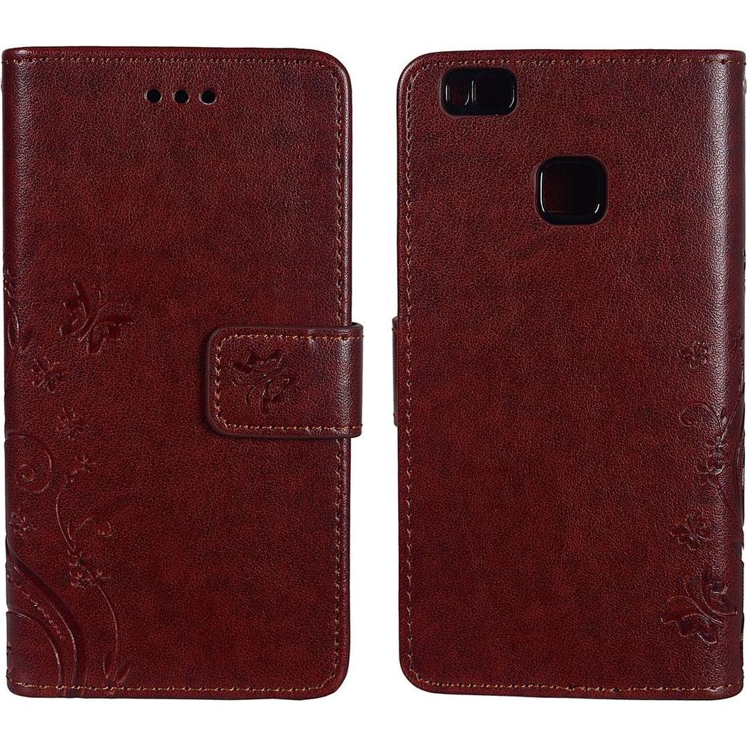 König Design Schutz Handy Hülle für Huawei P9 Lite Case Cover Tasche Wallet Etui Handyhülle (Huawei P9 Lite), Smartphone...