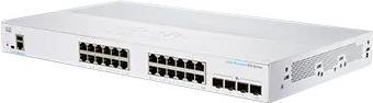 Productafbeelding CPR Guardian Cisco-switch CBS350-24T-4G-UK (24xGbE,4xSFP,ventilatorloos) - REFRESH (24 ports)