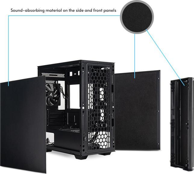 Actual product image Chieftec AZ-01B-OP (Mini-ITX, mATX, uATX)