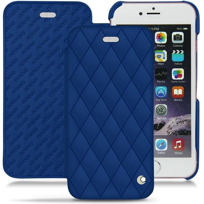 Noreve Lederschutzhülle horizontal (Apple iPhone 6s), Smartphone Hülle, Blau