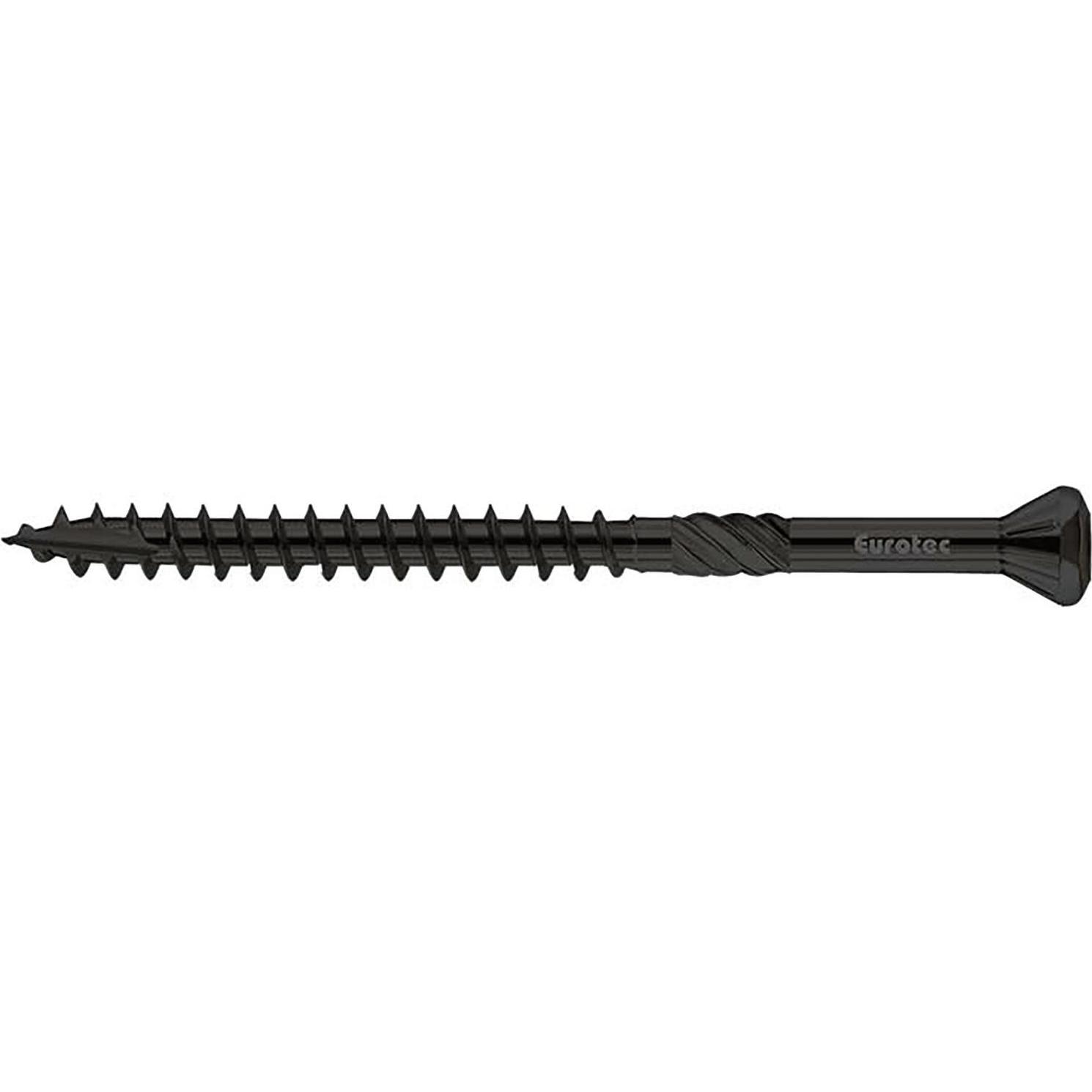 Eurotec, Schrauben, Hapatec Fassadenschraube 4.5 x 60 mm - Edelstahl C1, schwarz (200 Schrauben pro Stück)