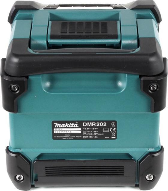 Produktbild Makita DMR 202 RF Baustellen Lautsprecher 18V - für Akku- und Netzbetrieb, mit Bluetooth-Funktion (Bluetooth)