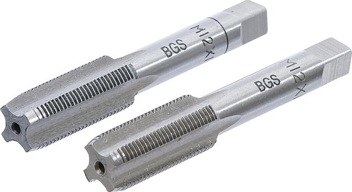 BGS Tarauds et filières pré-taraud et filière M12 x 1,0 mm 2 pièces