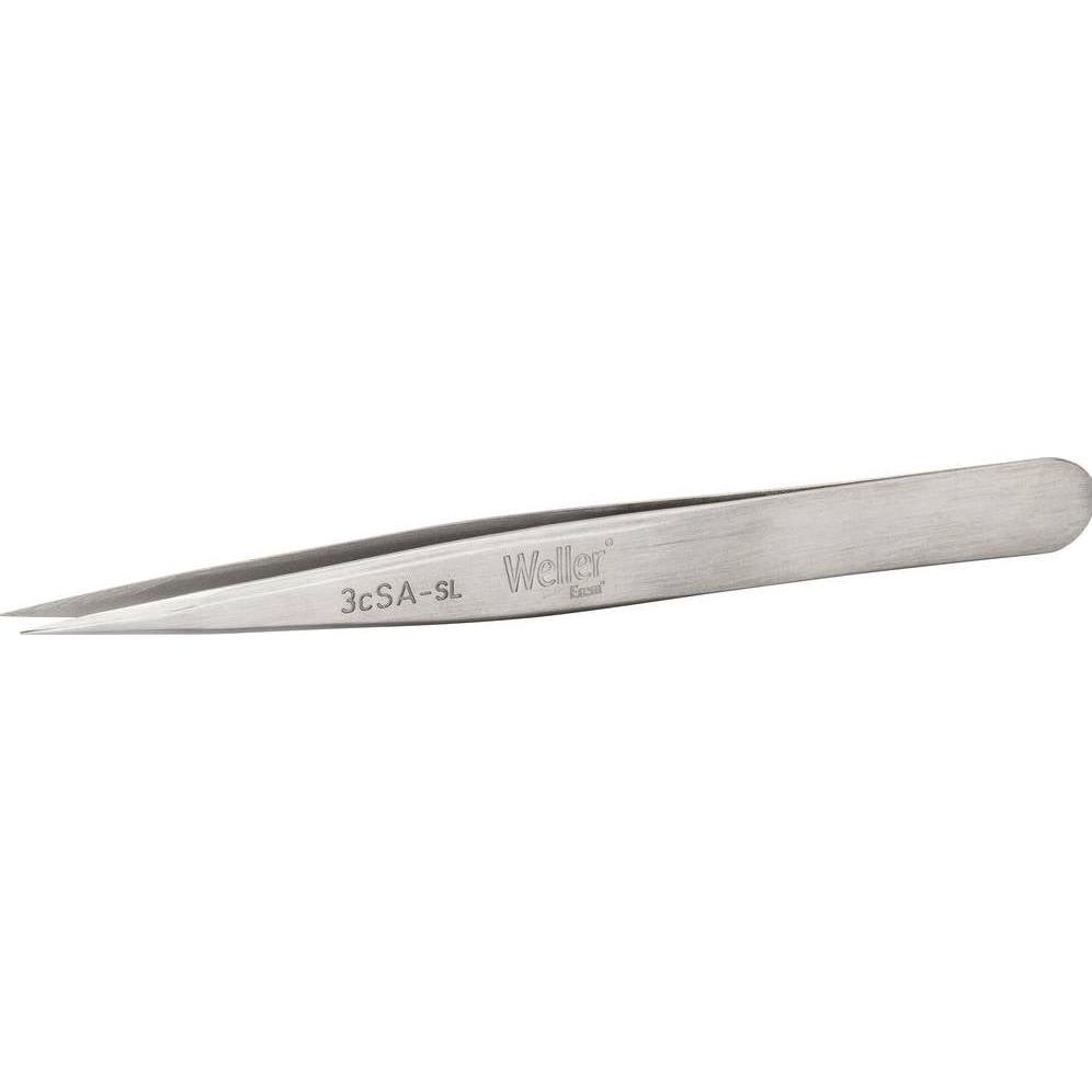 Weller Erem, Pinzette, Pinzette mit spitz zulaufenden Spitzen, Präzisionspinzette, Edelstahl, 110mm