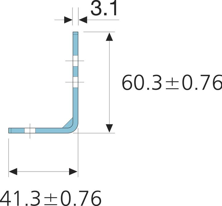 Produktbild Accuride Montagewinkel zu Kugel-Vollauszüge (Schwerlastschiene) 9301 /