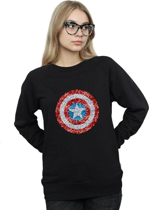 Produktbild Captain America Pixelated Shield Sweatshirt (XXL)